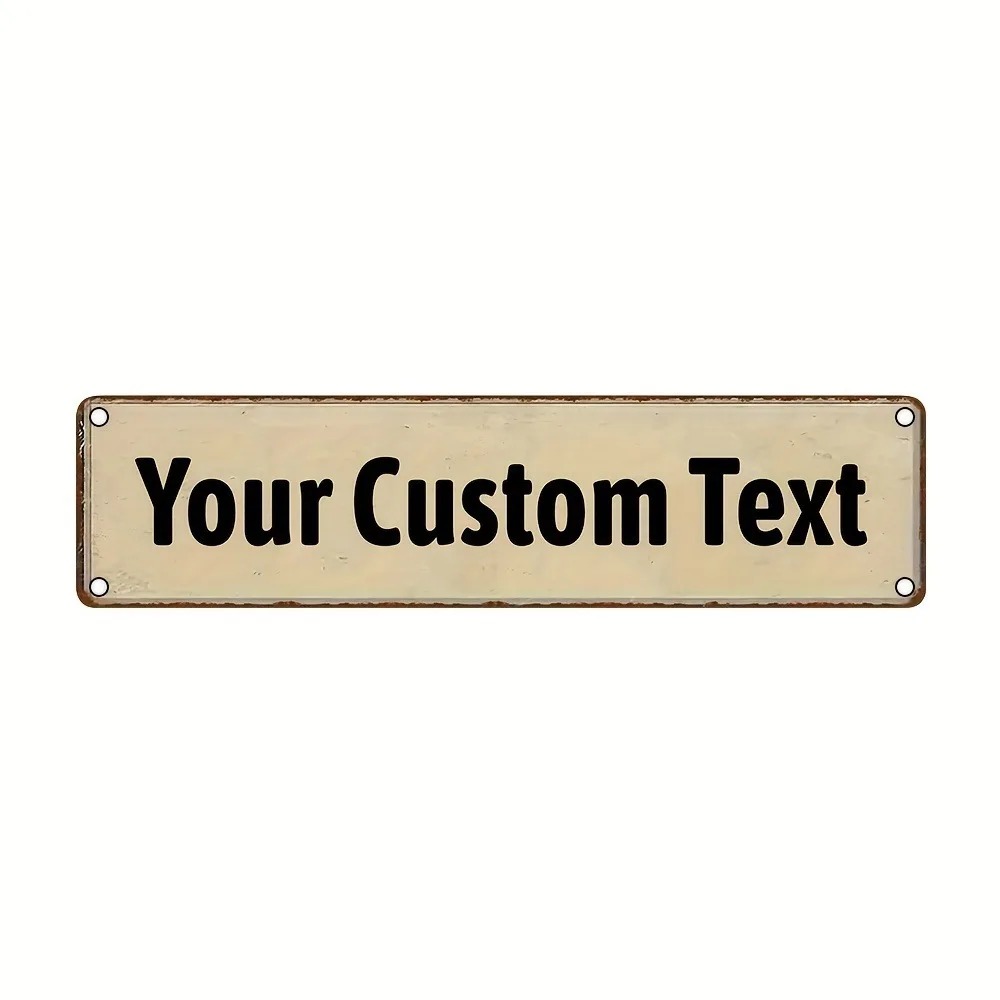 Lighting Metal Wall Decor - [2D Flat] 1pc Personalized Light Khaki