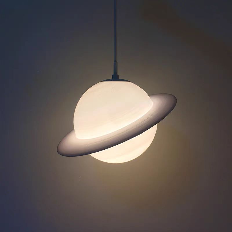 Lighting Decor Store - Personalized creative LED Saturn chandelier 3D