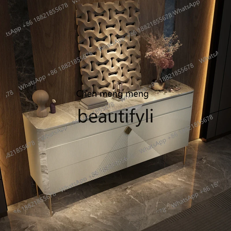 Lighting Decor And More - ss8350 SS Italian rock slab chest,