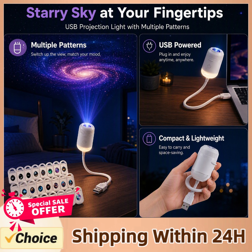 Lighting Decor Home - USB Starry Sky Projector Lamp HD