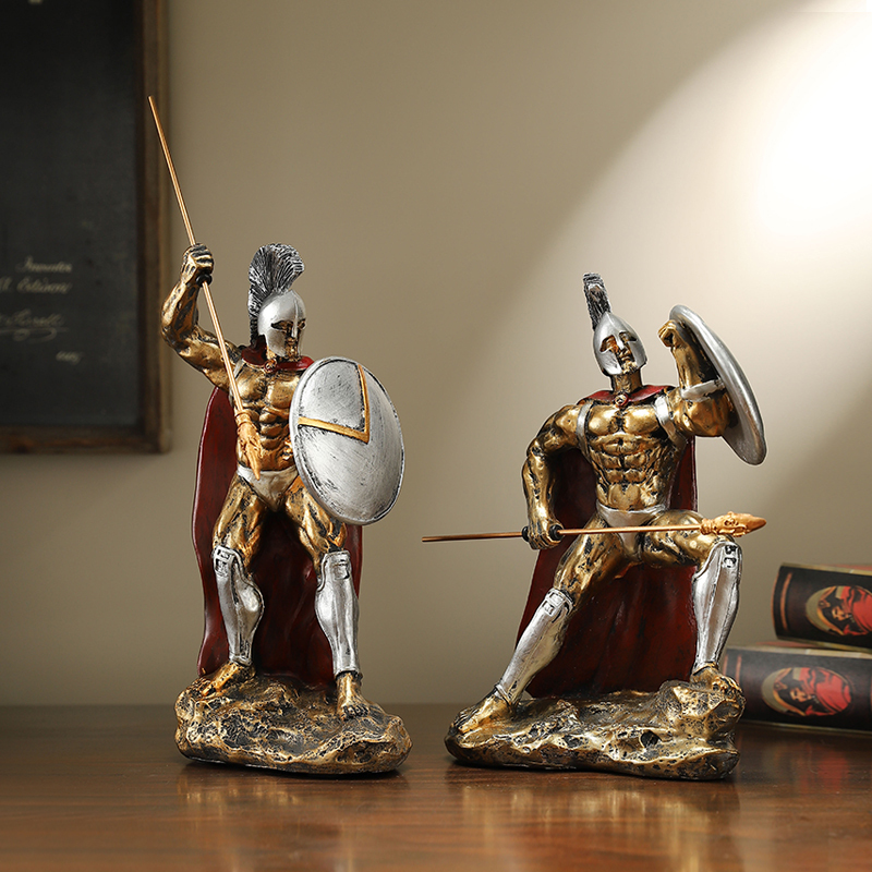 Bedroom Lighting Decor Ideas - New Retro Spartan Character Craft Figurine