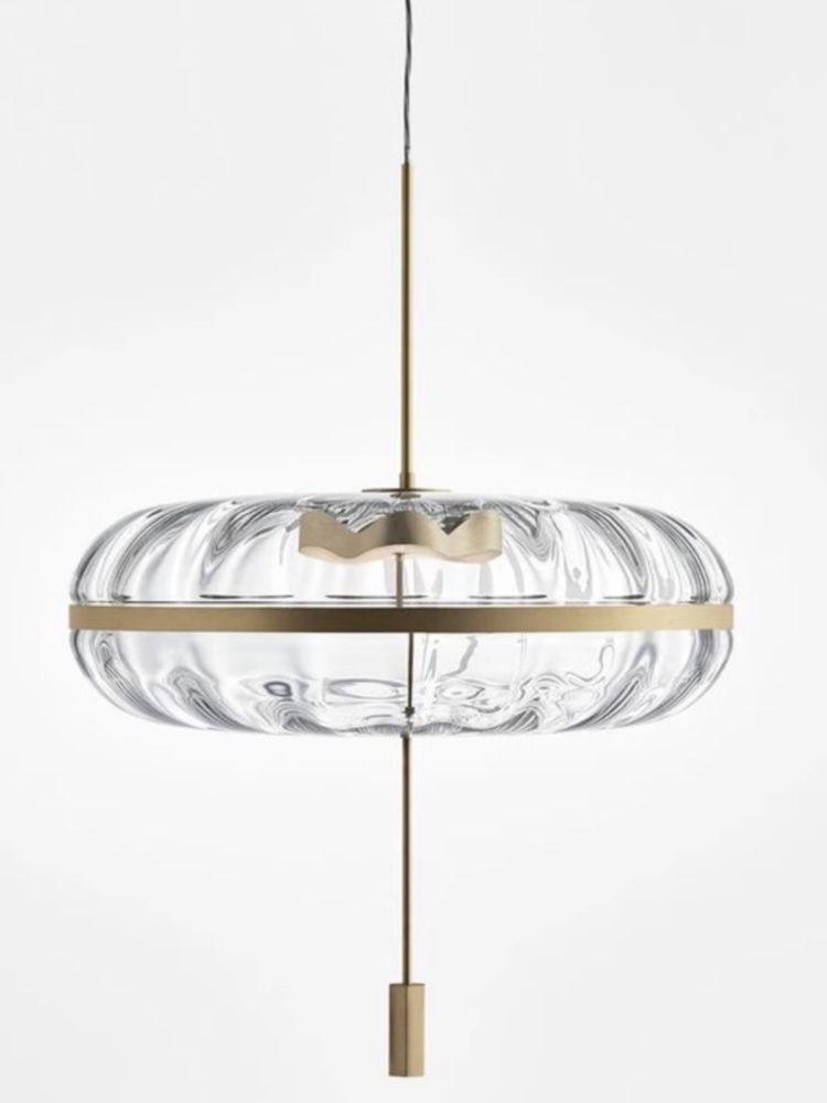 Lighting Decor Store - Nordic Postmodern Circular Glass Restaurant Chandelier