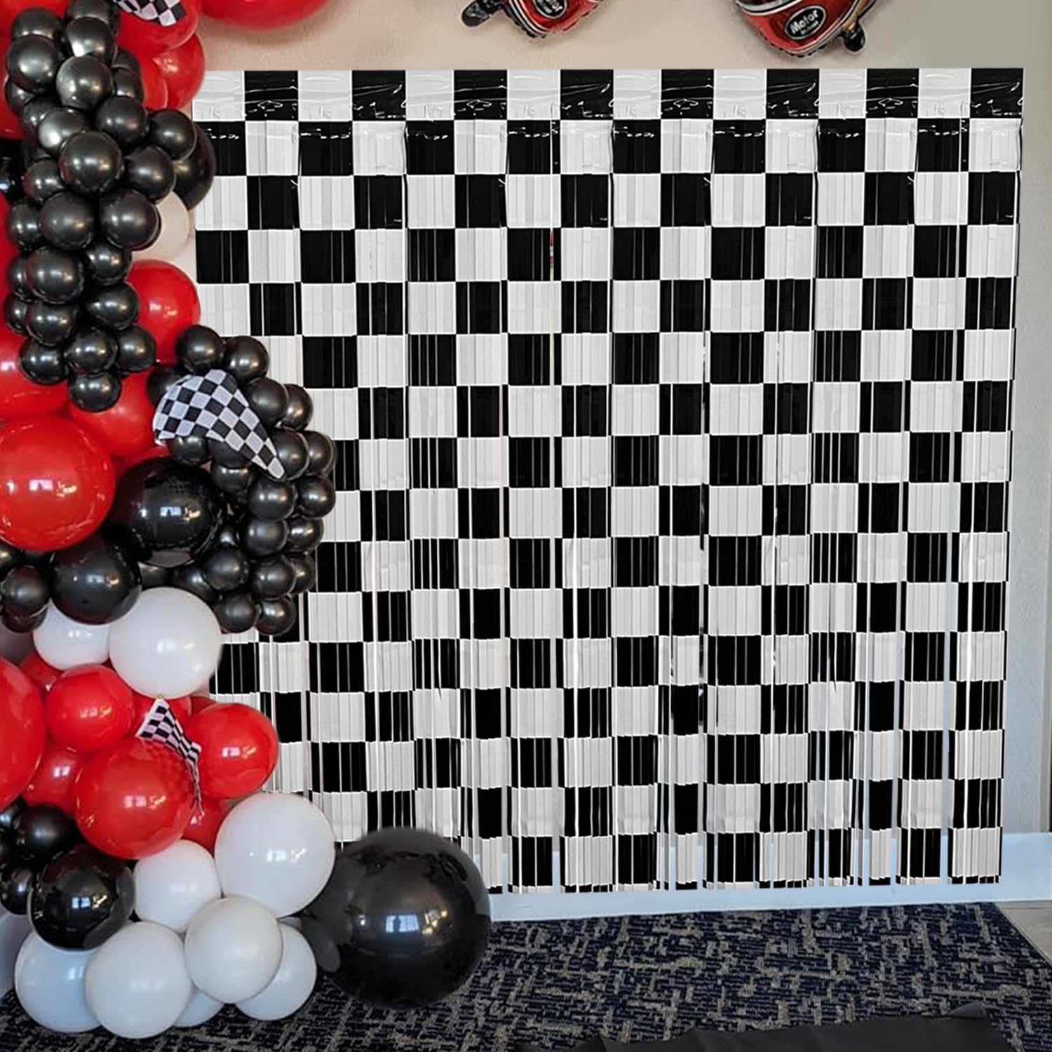 Lighting Mcqueen Decor - Racing Car Birthday Party Decor Black