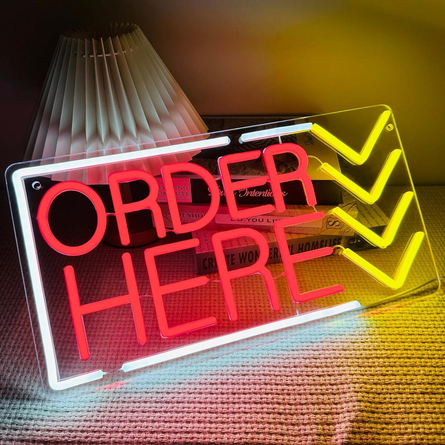 Lighting Decor Store - Order Here Neon Sign USB Dimmable