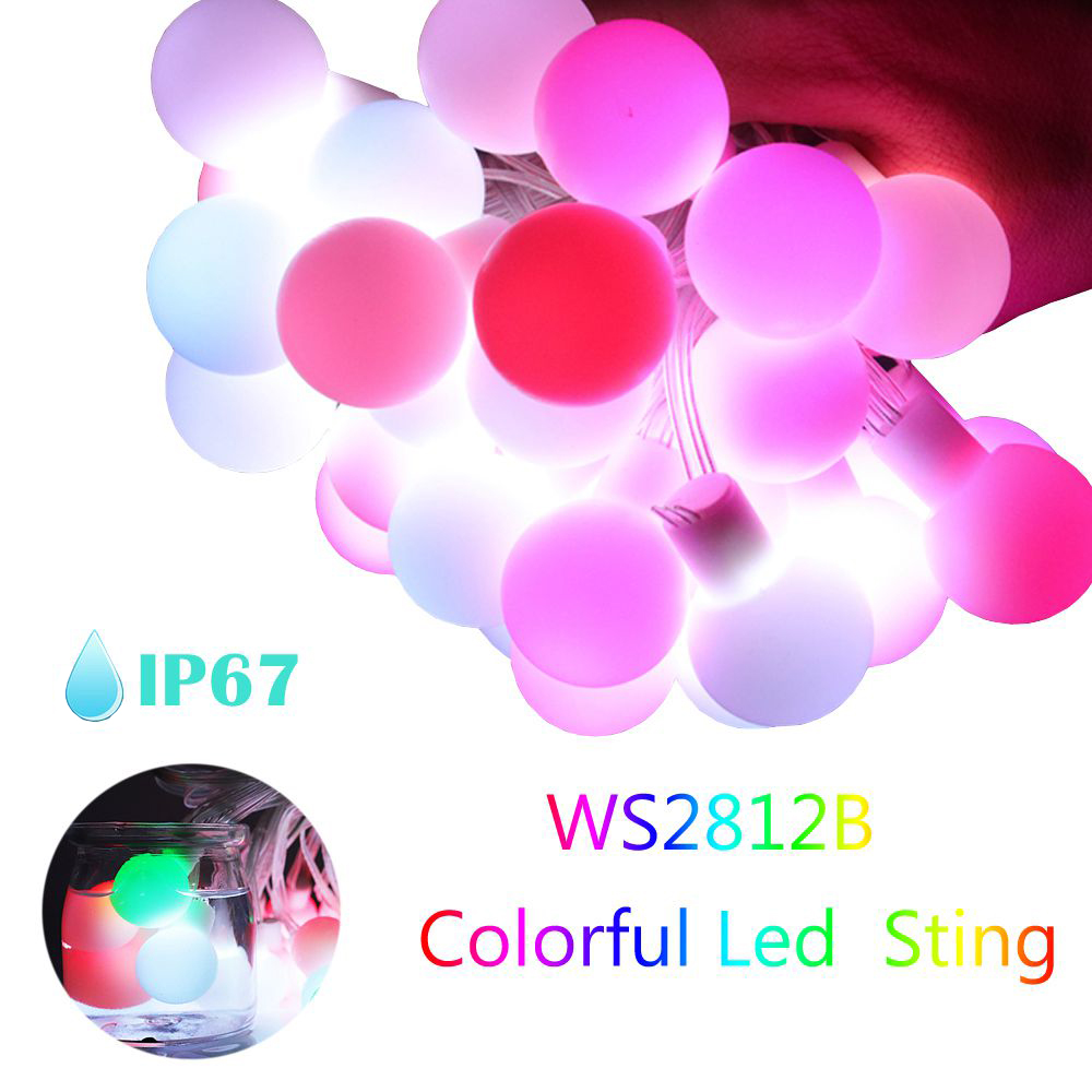 WS2812b LED Round Ball String  - Lighting Decor And More ulasan dan harga