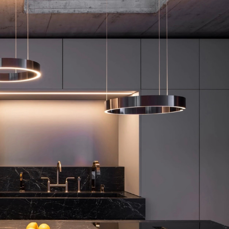 Luxury Design Circle LED Penda - Lighting Design Decor ulasan dan harga