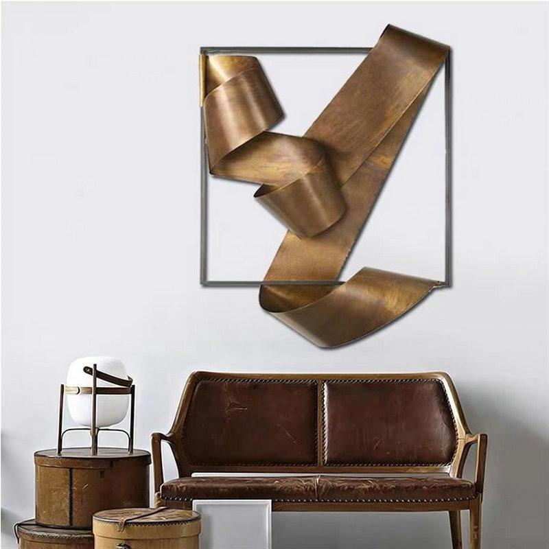 Creative ribbon art wall decor - Lighting Metal Wall Decor ulasan dan harga