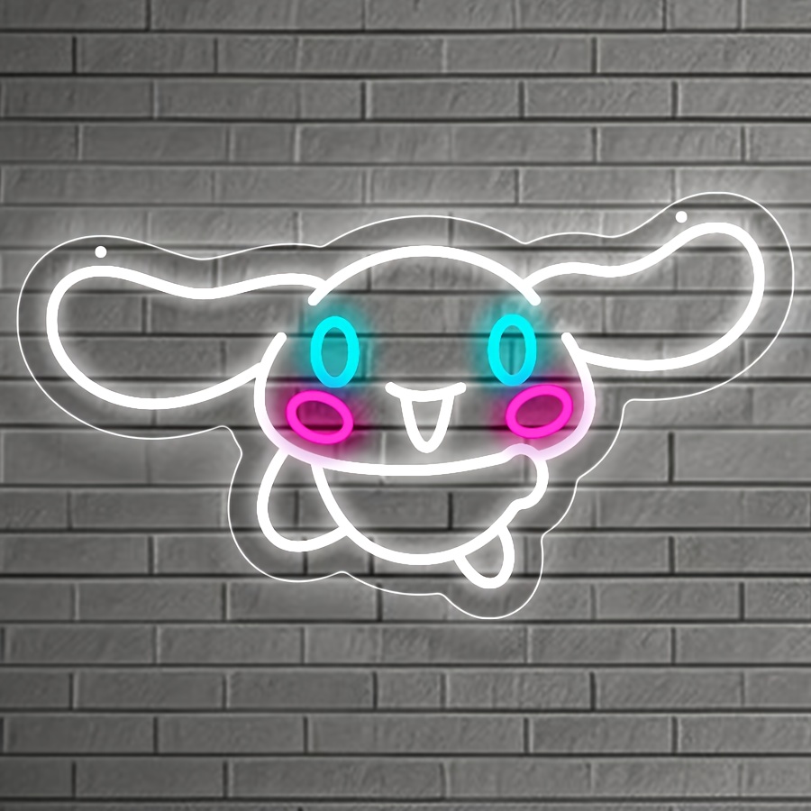 Cute Rabbit Neon Light Sign US - Bedroom Lighting Decor Ideas ulasan dan harga