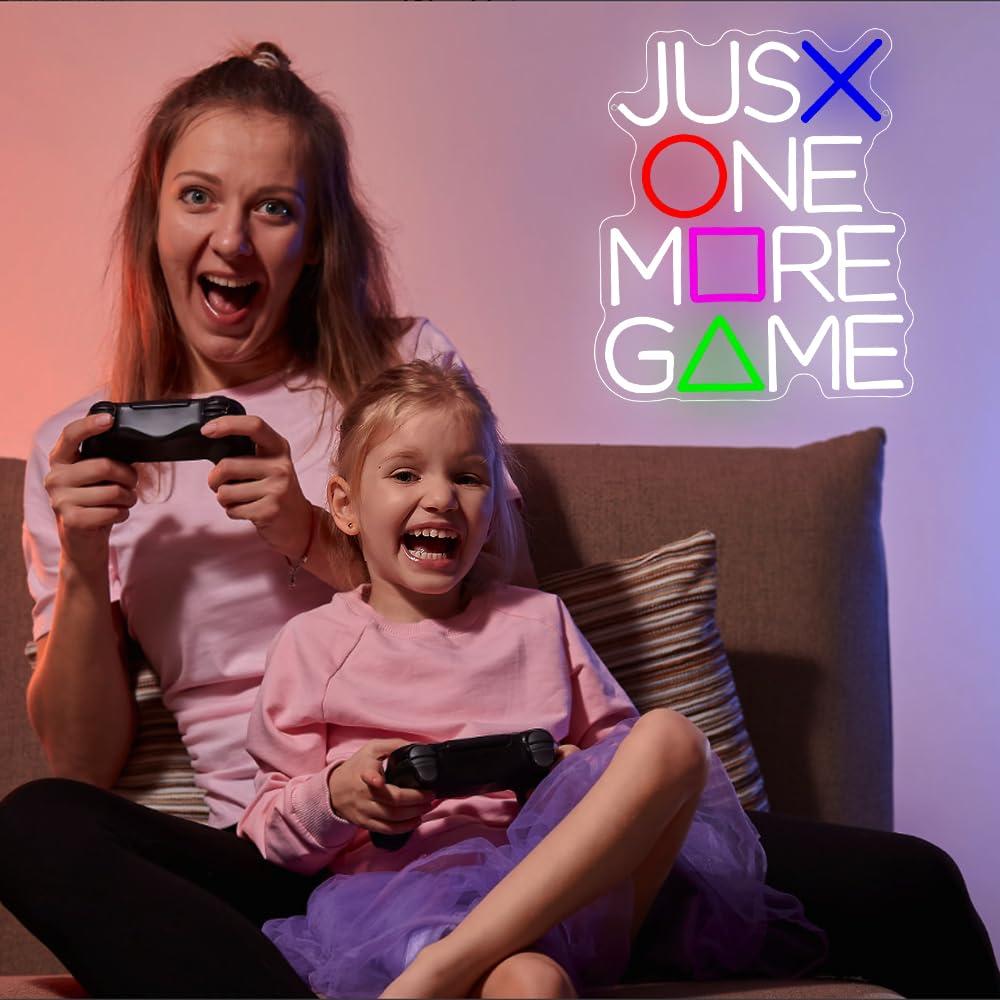 Just One More Game Neon Sign U - Lighting Decor And More ulasan dan harga