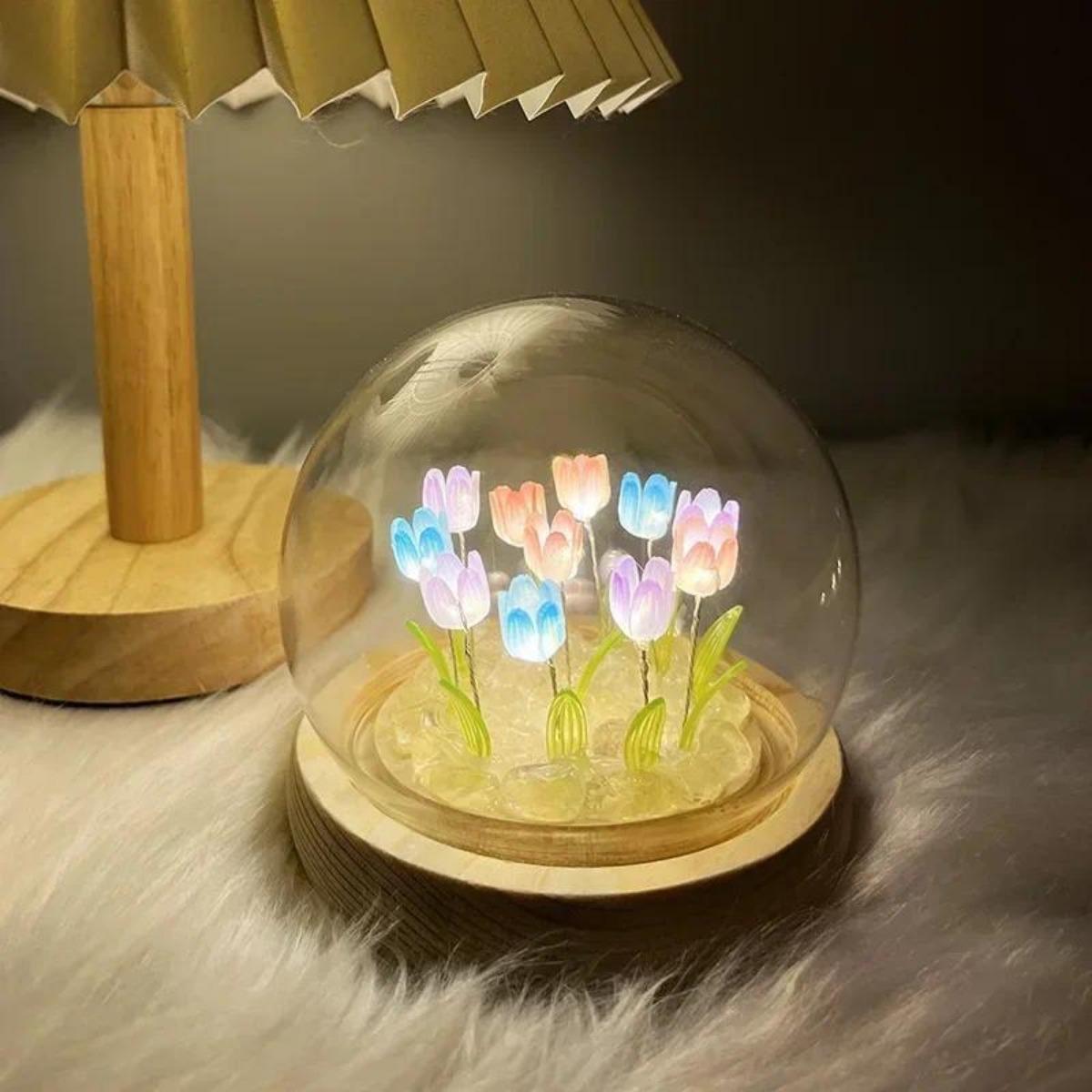 1 PC Handmade Tulip Night Ligh - Bedroom Lighting Decor Ideas ulasan dan harga