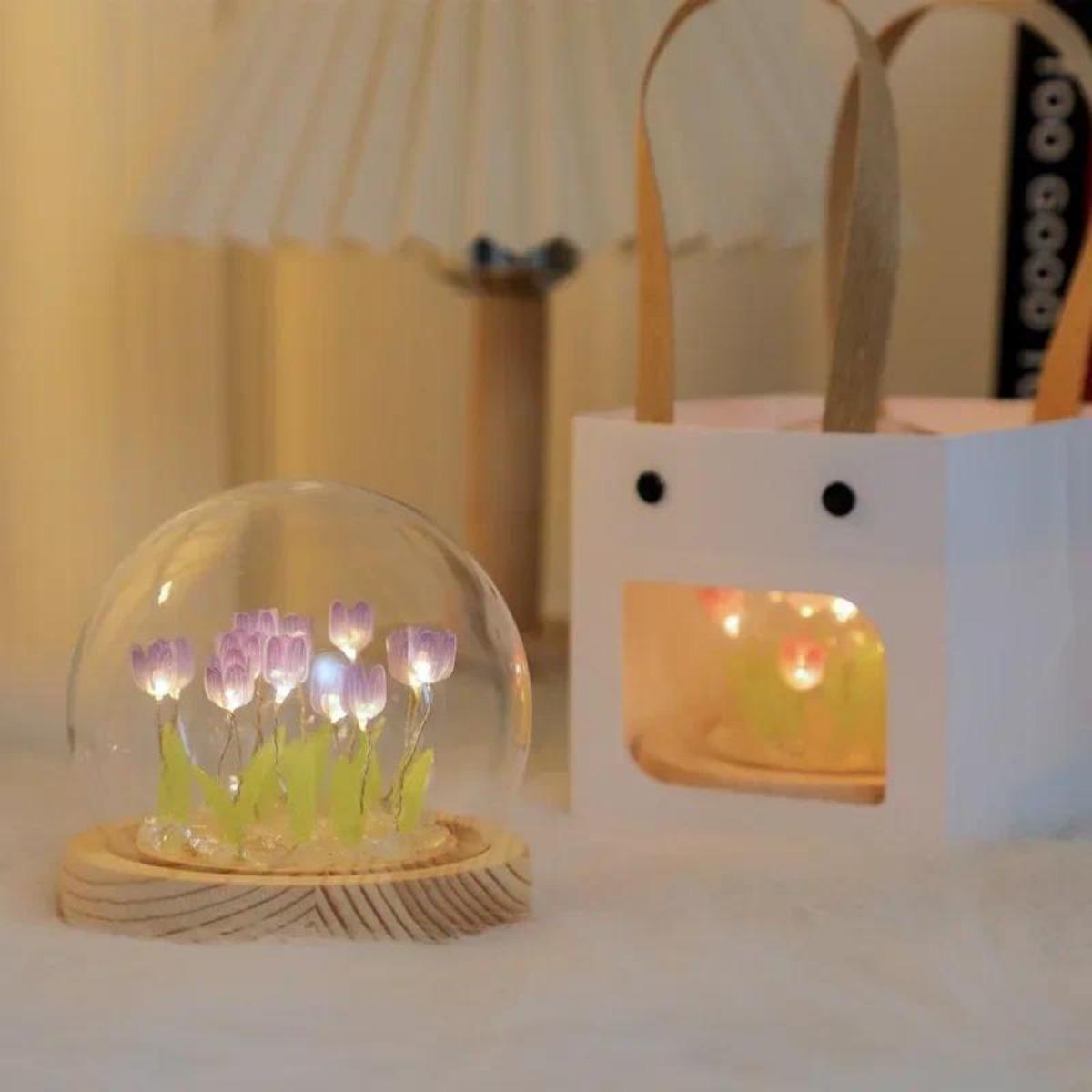 1 PC Handmade Tulip Night Ligh - Bedroom Lighting Decor Ideas ulasan dan harga