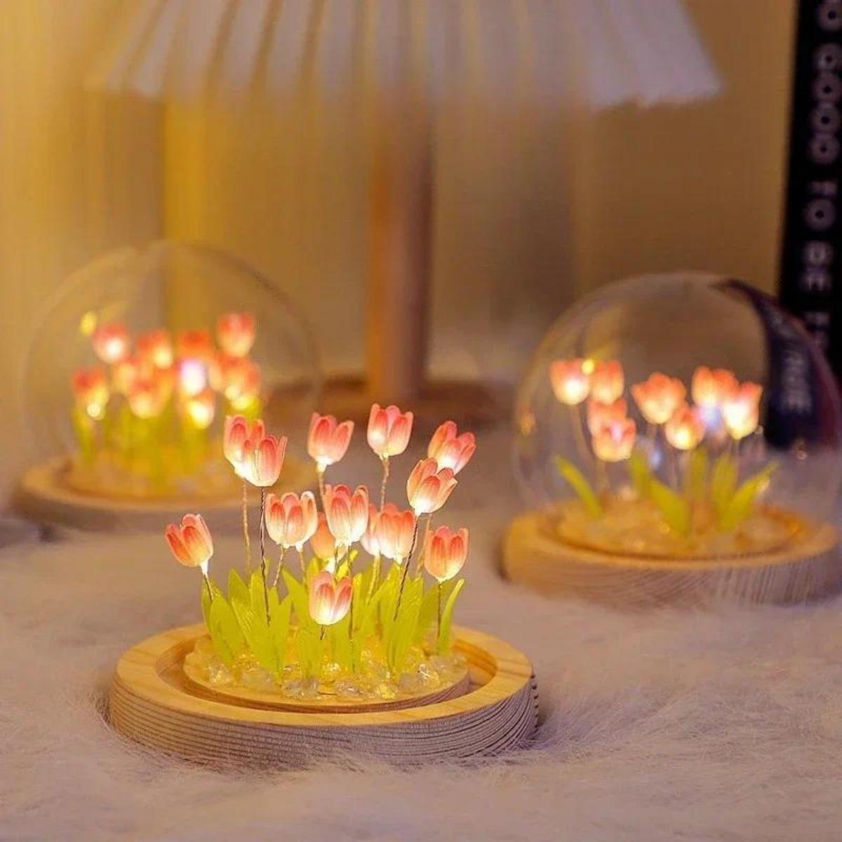 1 PC Handmade Tulip Night Ligh - Bedroom Lighting Decor Ideas ulasan dan harga