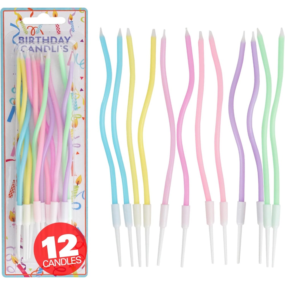 Rainbow Spiral Birthday Cake C - Candle Holder Set ulasan dan harga