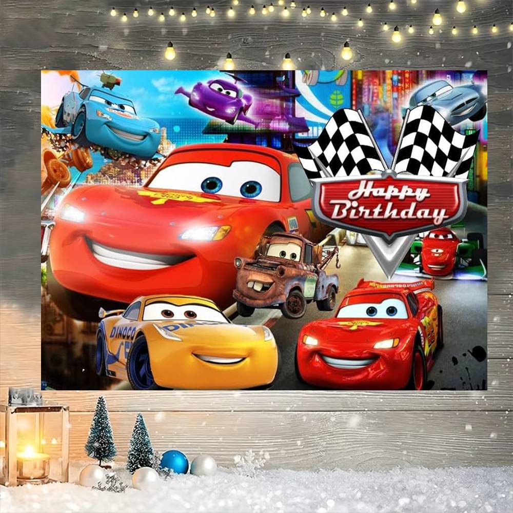 Movie Cars Party Decorations B - Lighting Mcqueen Decor ulasan dan harga