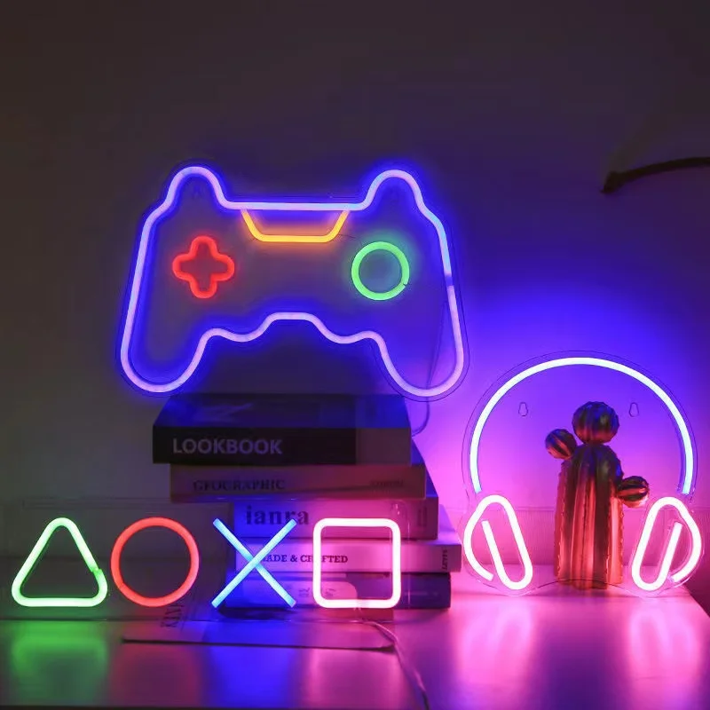 Game Neon Night Light Signs fo - Bedroom Lighting Decor Ideas ulasan dan harga