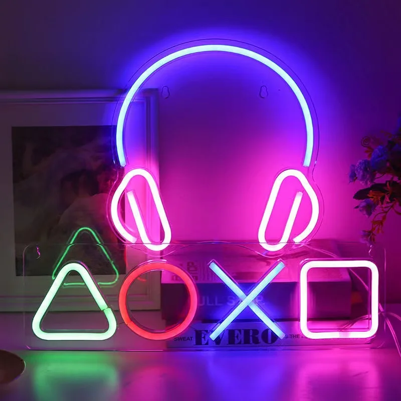 Game Neon Night Light Signs fo - Bedroom Lighting Decor Ideas ulasan dan harga