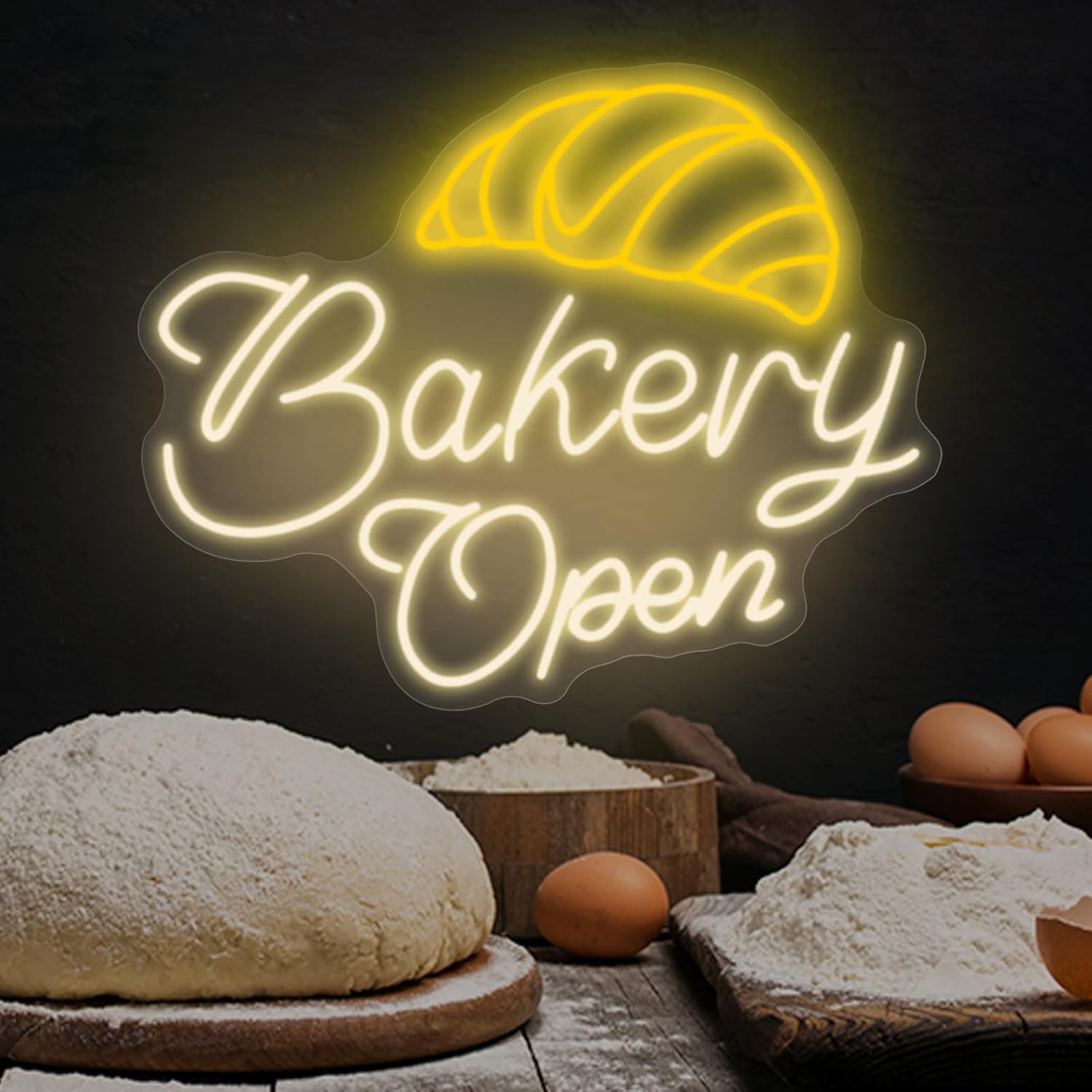 Bakery Open Neon Lights, Perfe - Bedroom Lighting Decor Ideas ulasan dan harga