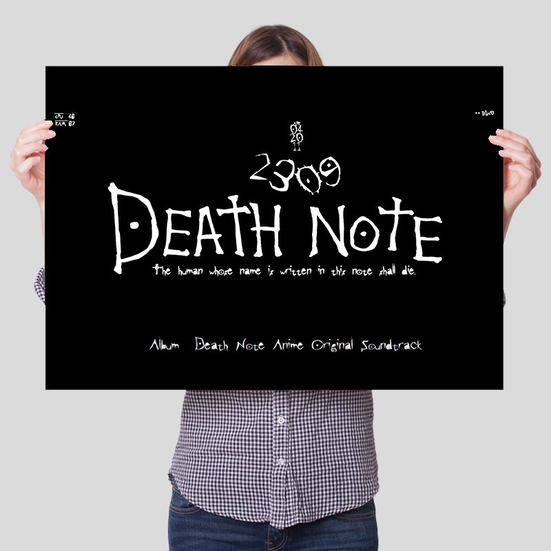 Death Note Unframed Canvas Pri - Lighting Home Decor Items ulasan dan harga