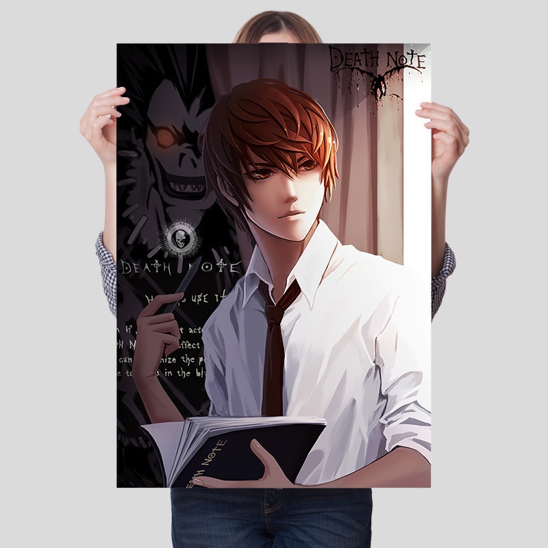 Death Note Unframed Canvas Pri - Lighting Home Decor Items ulasan dan harga