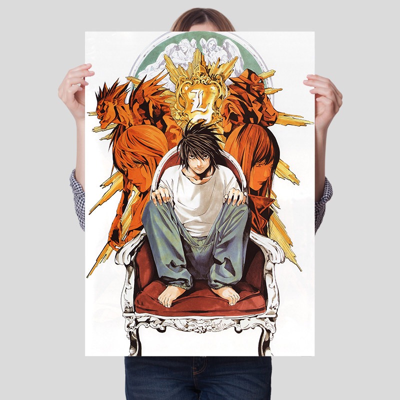 Death Note Unframed Canvas Pri - Lighting Home Decor Items ulasan dan harga