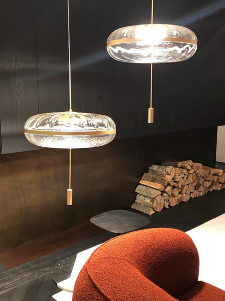 Nordic Postmodern Circular Gla - Lighting Decor Store ulasan dan harga