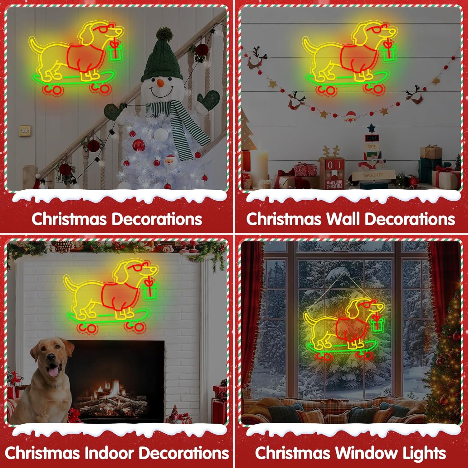 USB Dimmable Dachshund Neon Si - Bedroom Lighting Decor Ideas ulasan dan harga
