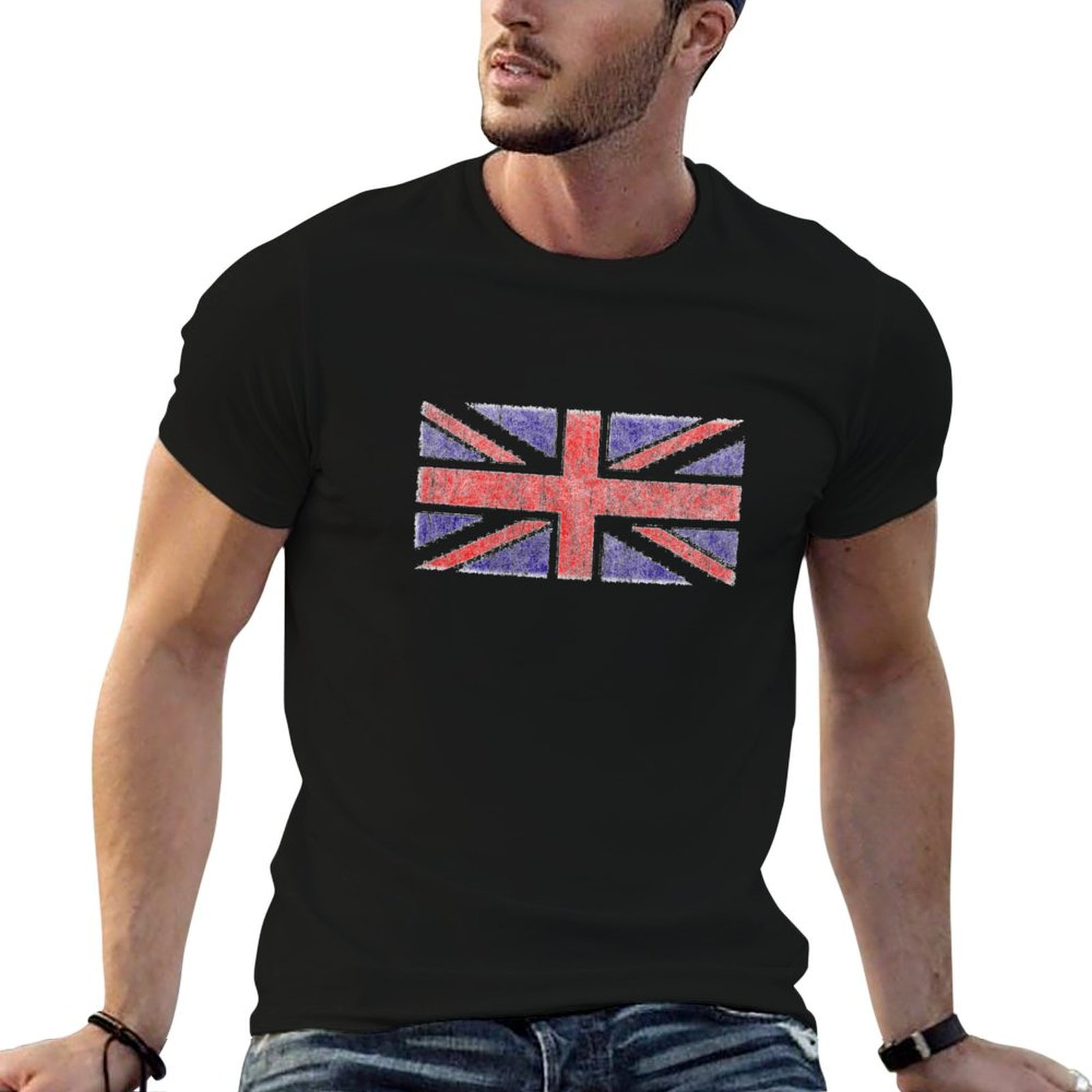 Vintage UK Union Jack Flag T-S - Union Lighting & Decor ulasan dan harga