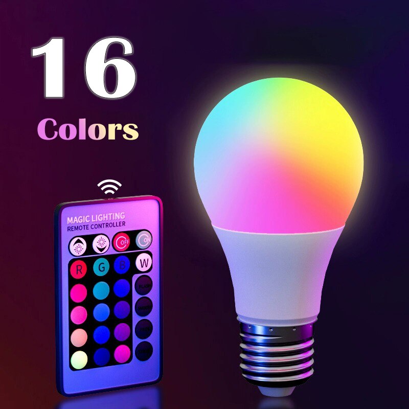 E27 220V 16 Colors RGB Bulb LE - Colour Changing Bulb ulasan dan harga