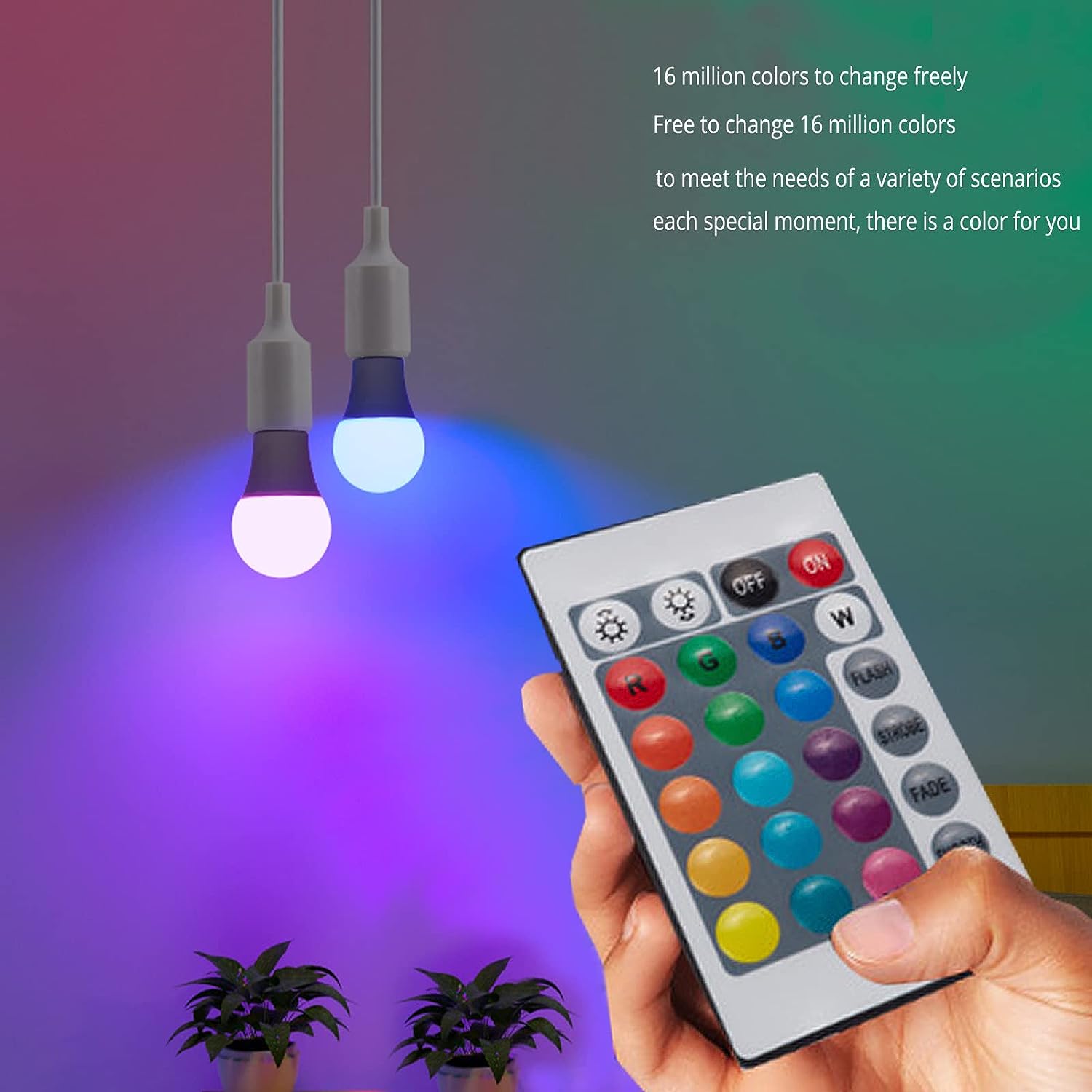 E27 220V 16 Colors RGB Bulb LE - Colour Changing Bulb ulasan dan harga