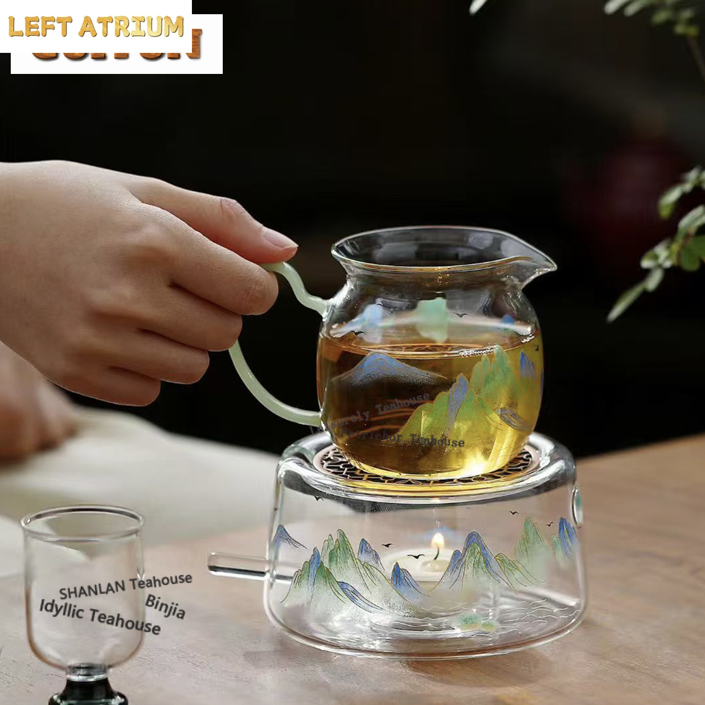 Thickened Heat-resistant Glass - Candle Holder Set ulasan dan harga