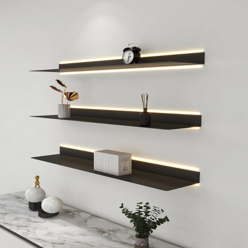 ‌LED Illuminated Metal Shelf W - Lighting Metal Wall Decor ulasan dan harga