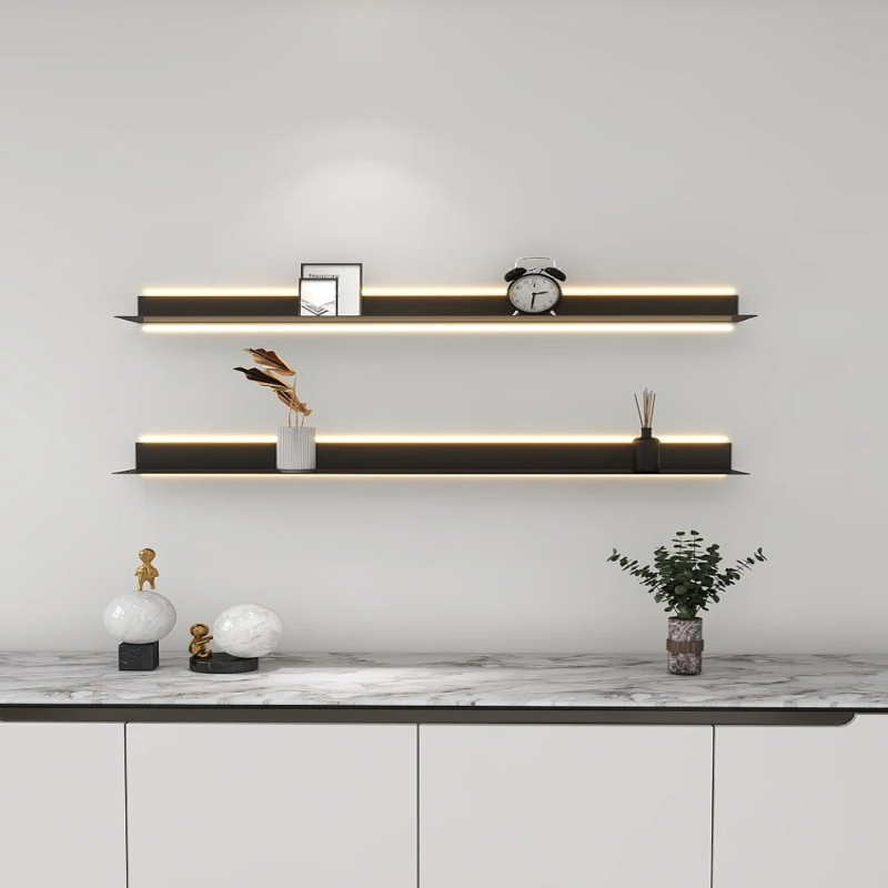 ‌LED Illuminated Metal Shelf W - Lighting Metal Wall Decor ulasan dan harga