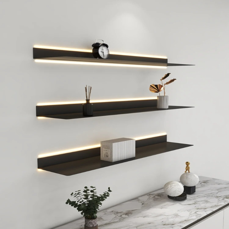 ‌LED Illuminated Metal Shelf W - Lighting Metal Wall Decor ulasan dan harga