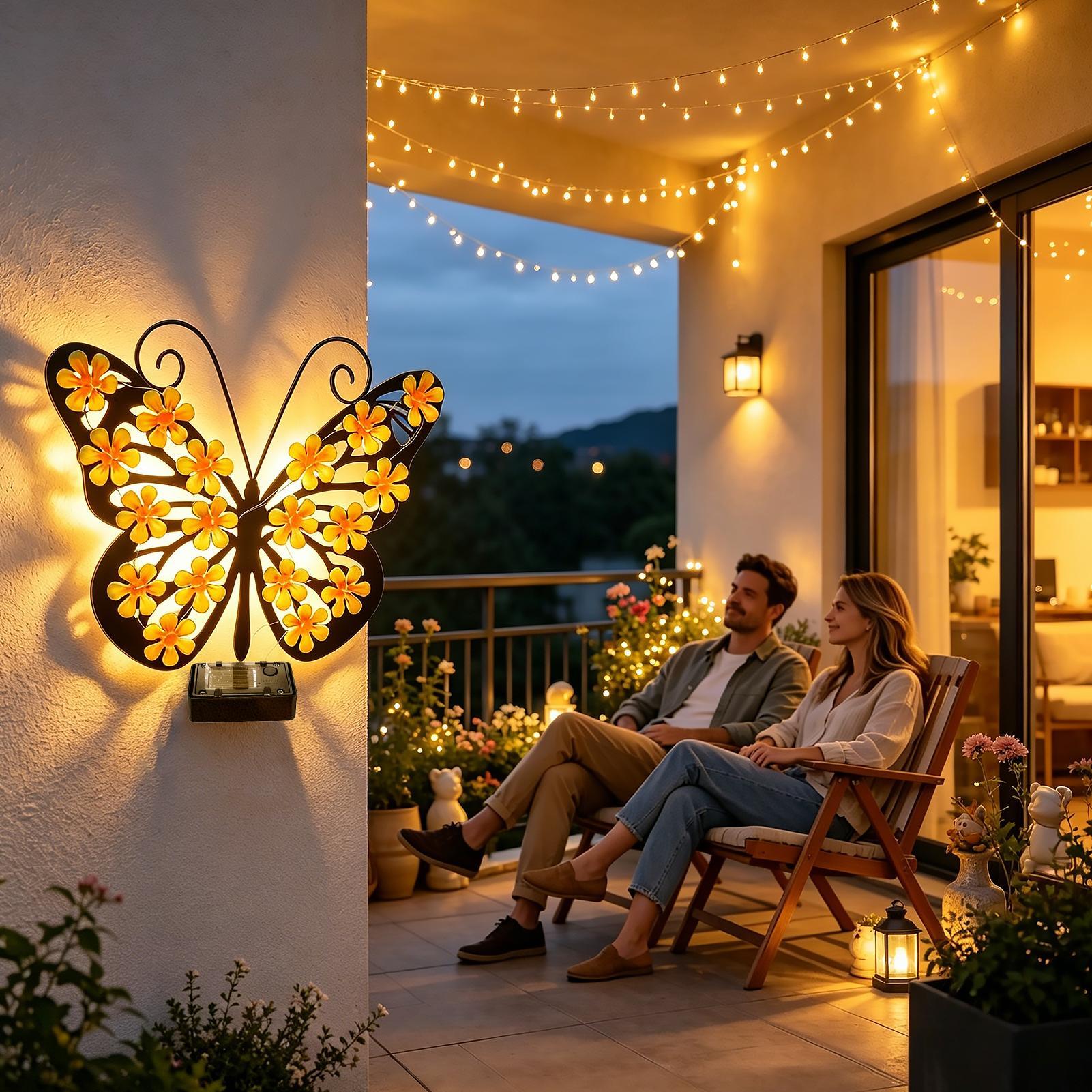 LED Solar Metal Wall Lights De - Lighting Metal Wall Decor ulasan dan harga