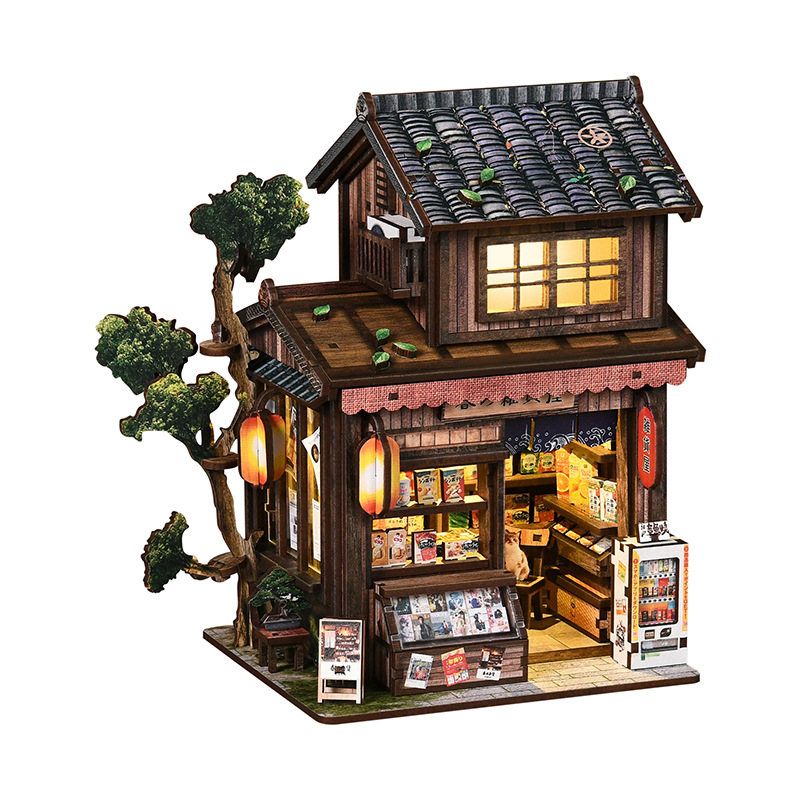 Diy Mini Book Nook Kasuga Groc - Lighting Decor Store ulasan dan harga