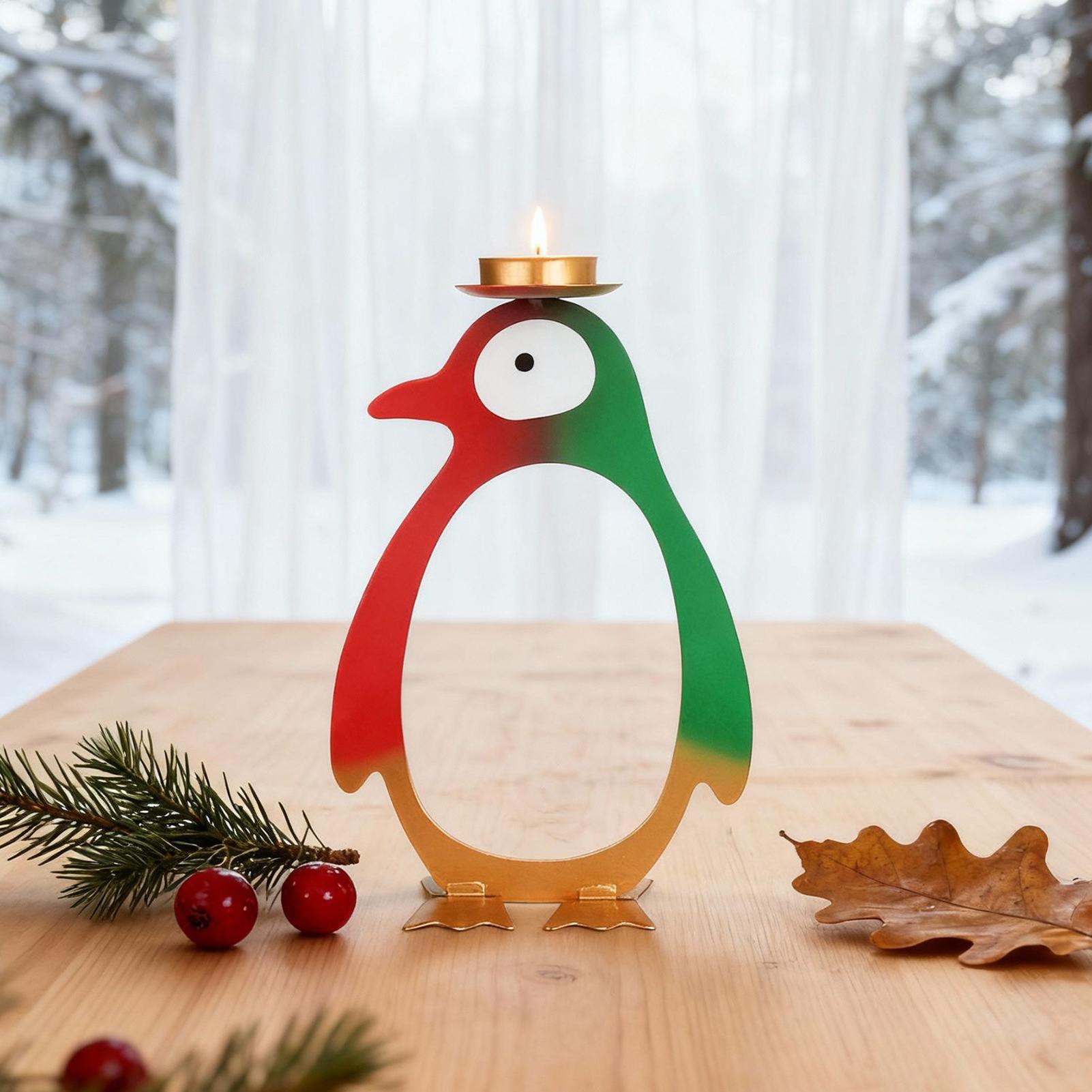Tea Light Candle Holder Pengui - Lighting Design Decor ulasan dan harga