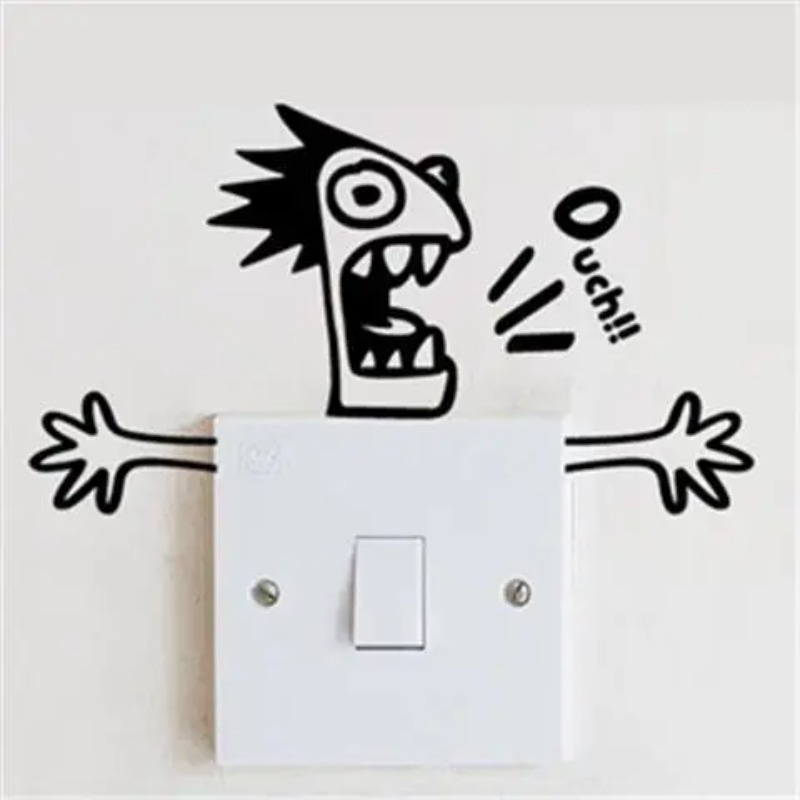 Funny Shock Monster Metal Swit - Lighting Metal Wall Decor ulasan dan harga