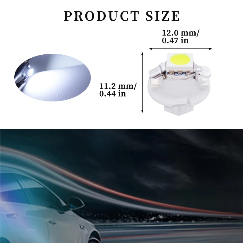 10Pcs 12V 7 Colors B8.4 Brand  - Colour Changing Bulb ulasan dan harga