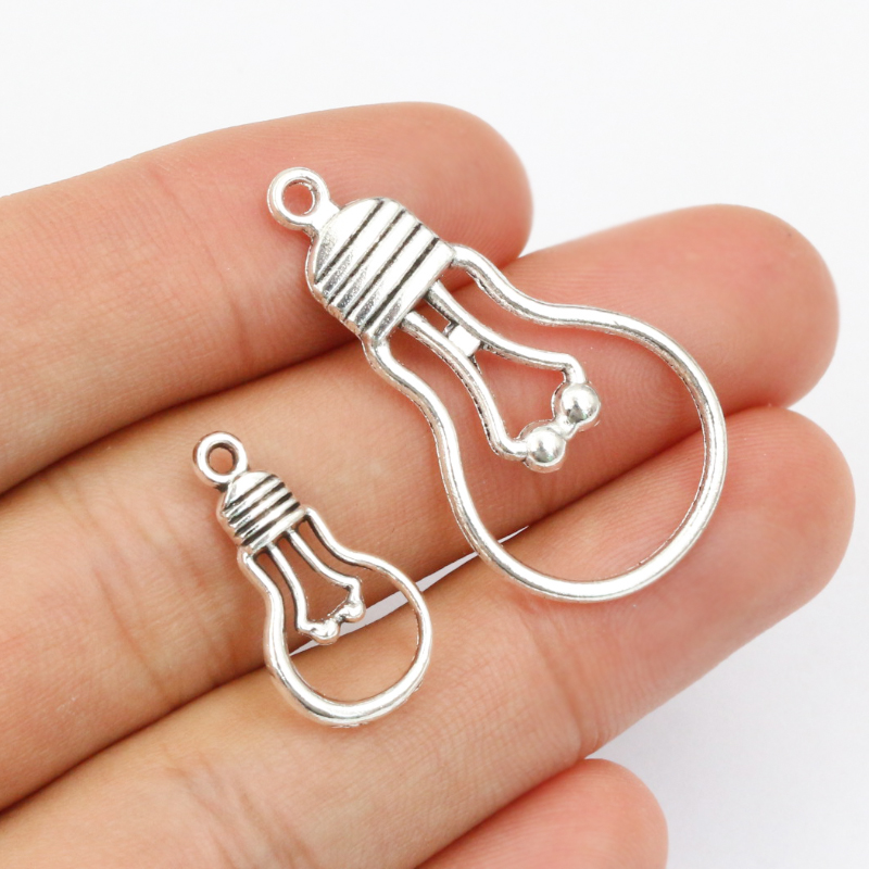 20pcs Light Bulb Charms Pendan - Pendant Light Shade ulasan dan harga