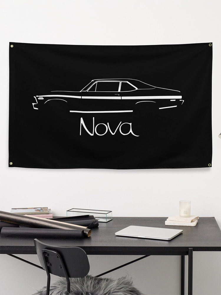 1972 Nova Black Silhouette Ame - Nova Decor & Lighting Vase ulasan dan harga