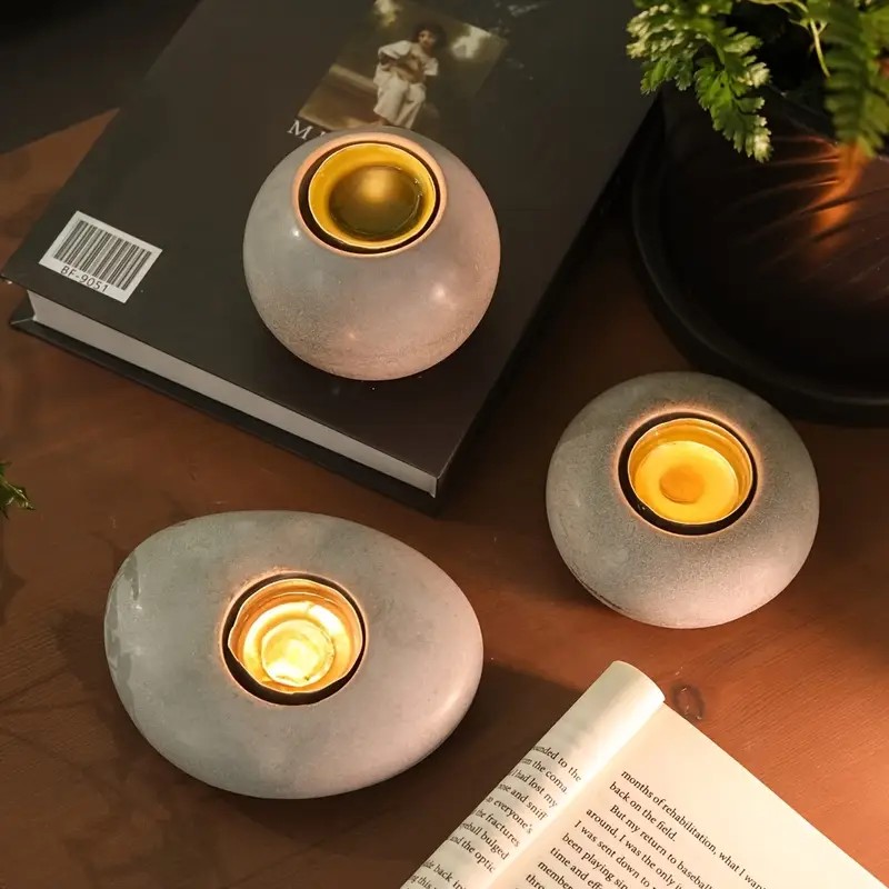 Tealight Candle Holder Resin S - Candle Holder Set ulasan dan harga