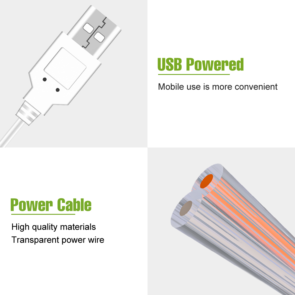 LED Mirror Light USB Dressing  - Colour Changing Bulb ulasan dan harga
