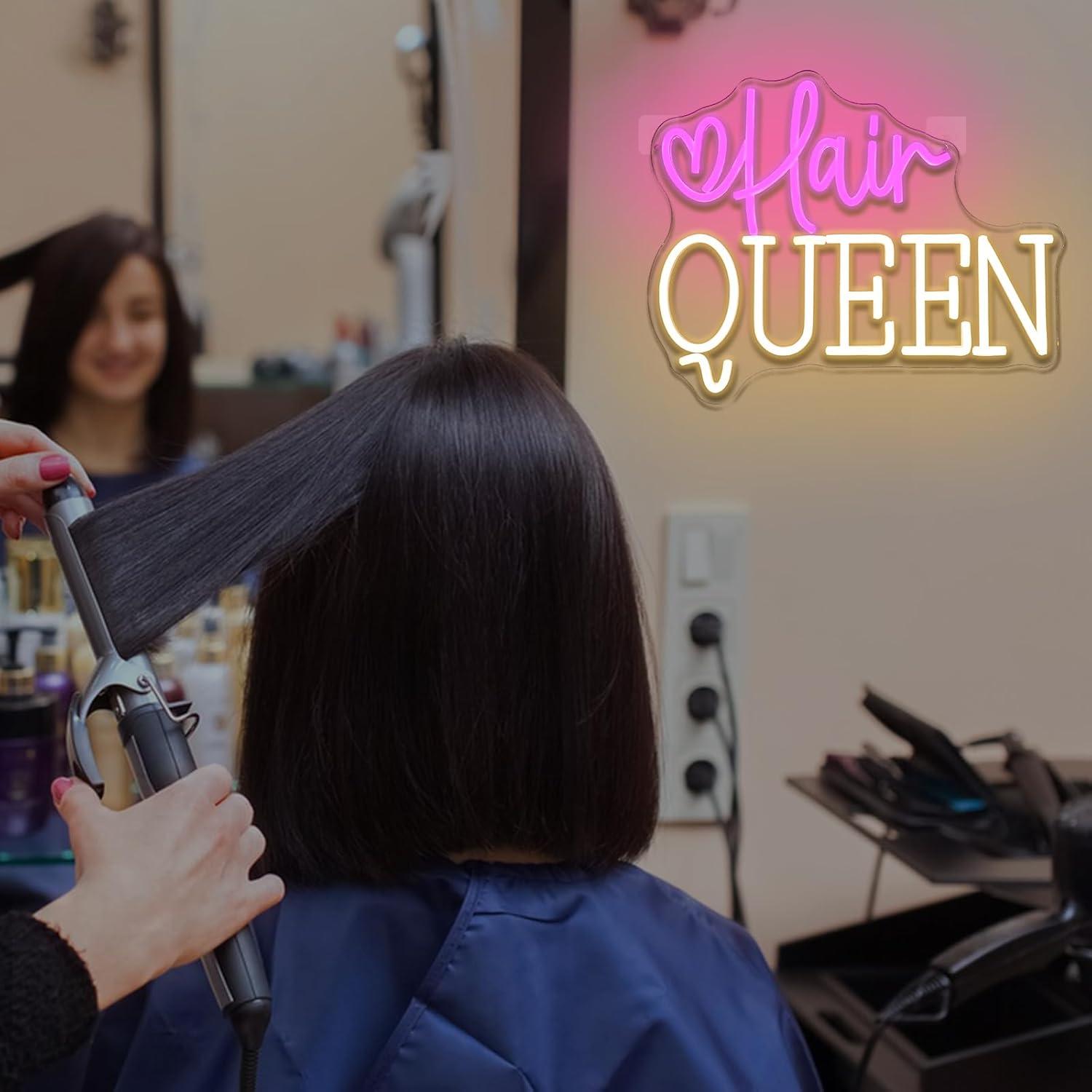 Hair Queen Neon Sign Dimmable  - Lighting Decor Store ulasan dan harga