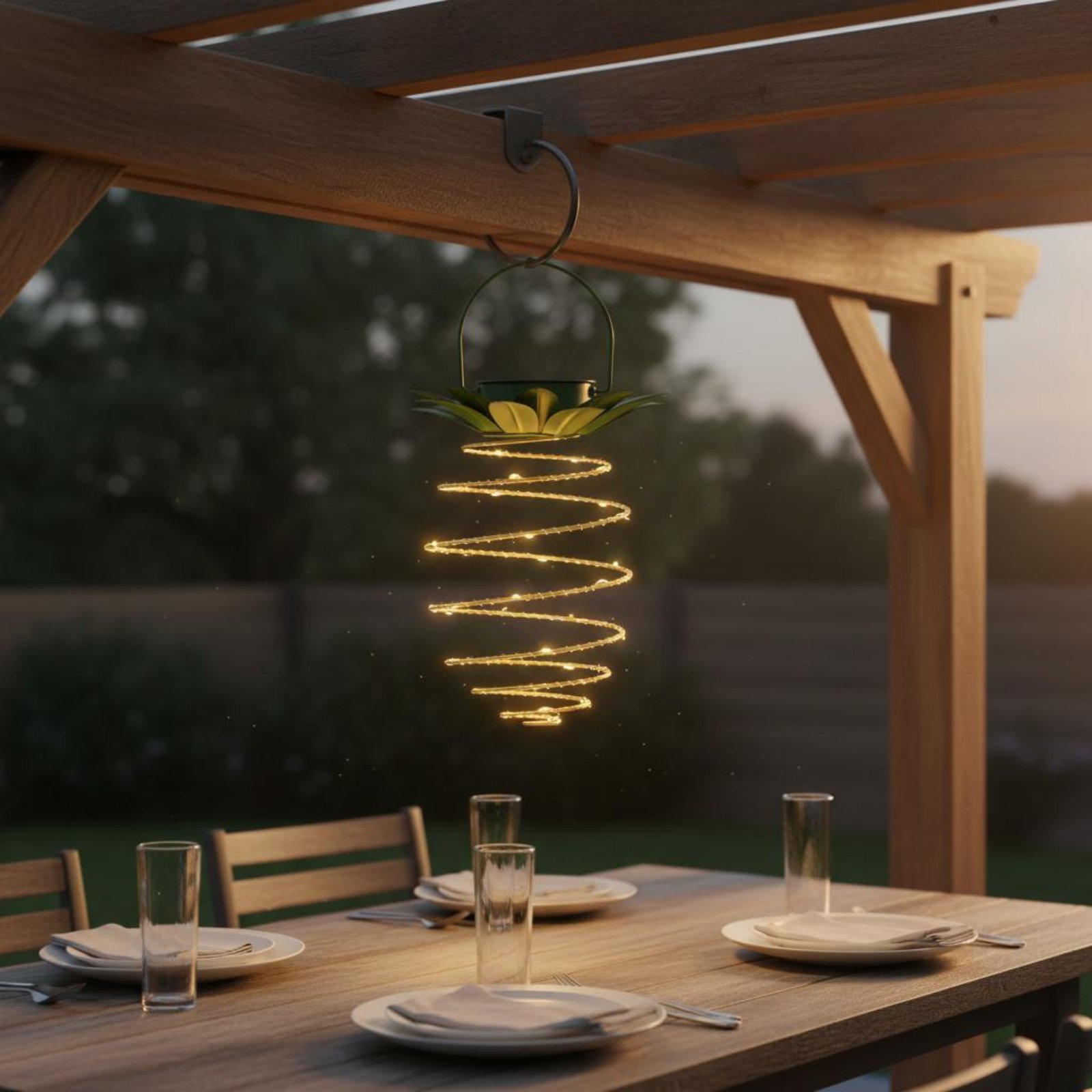 2 Pieces Solar Pineapple Lamp  - Lighting Design Decor ulasan dan harga