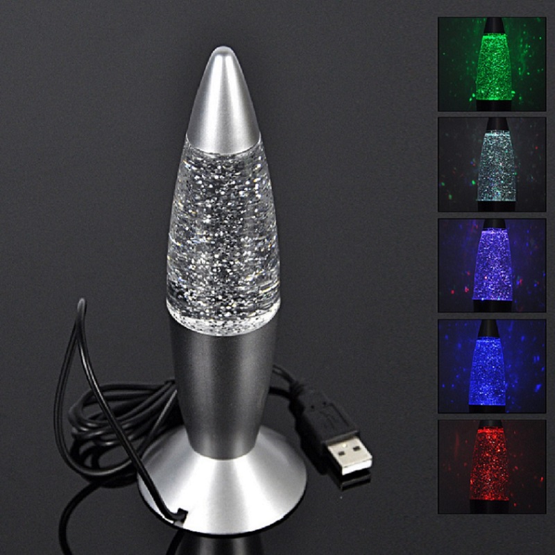 LED Rocket Lamp USB Color Chan - Colour Changing Bulb ulasan dan harga
