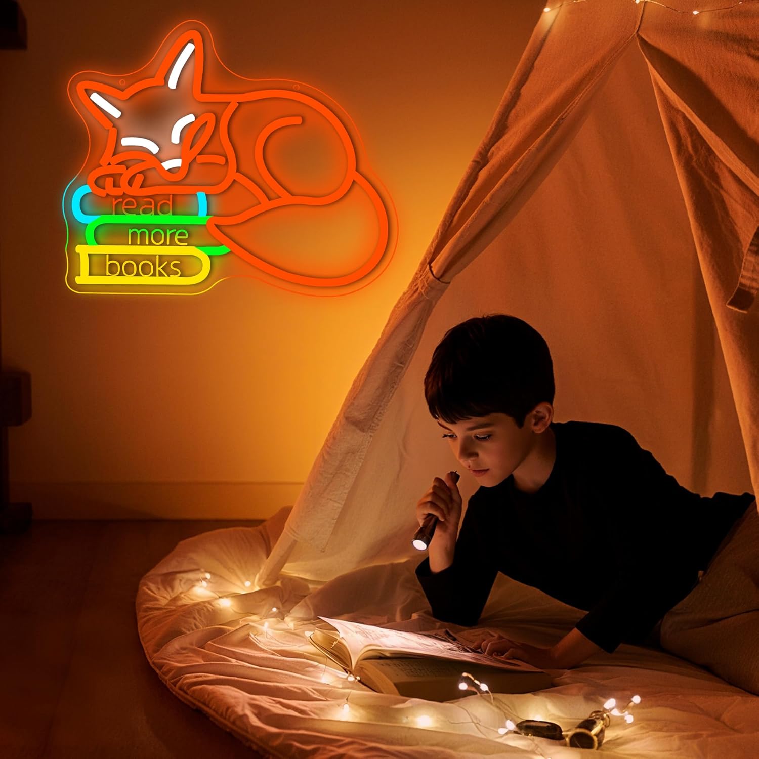 Read More Books Neon Sign Room - Lighting Decor And More ulasan dan harga