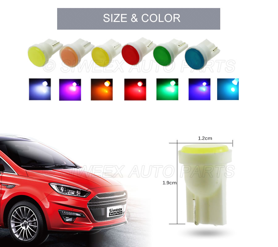 10 Pcs T10 W5W Car Interior LE - Colour Changing Bulb ulasan dan harga