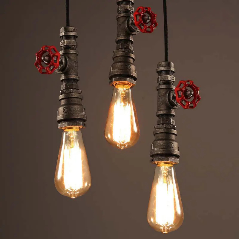Retro Loft Industry Wind Water - Lighting Metal Wall Decor ulasan dan harga
