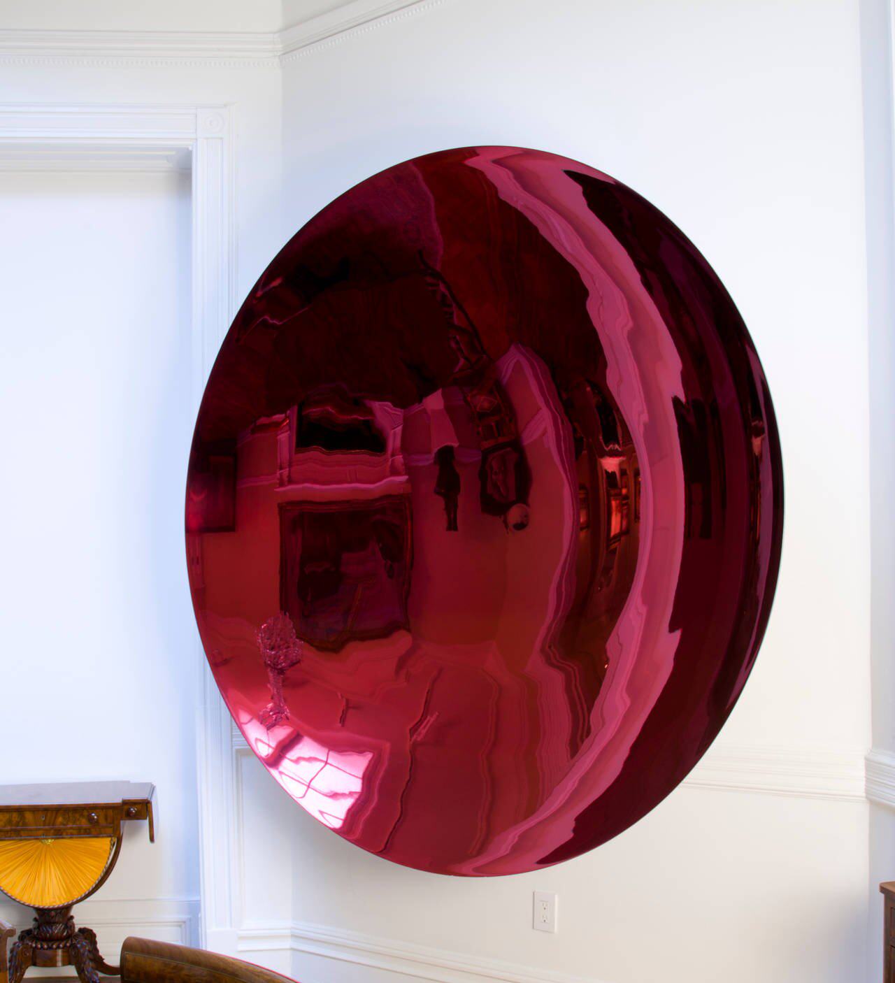 Stainless steel circular paint - Lighting Metal Wall Decor ulasan dan harga