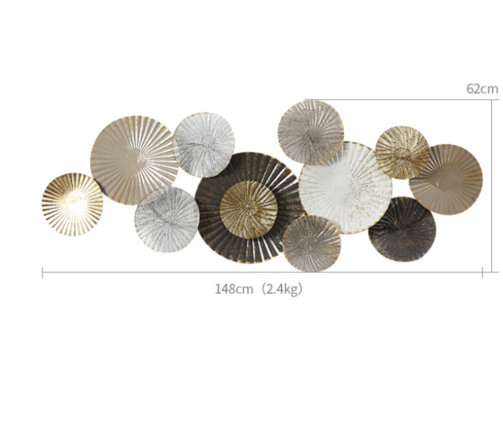 -148x62cm Dropshipping Product - Lighting Metal Wall Decor ulasan dan harga